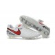 Nike 2016 Scarpette Calcetto Tiempo Legend 6 FG Pelle di Canguro ACC Bianco Rosso