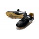 Nike Scarpette Calcetto Tiempo Legend 6 FG Pelle di Canguro ACC Nero Bianco Oro