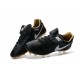 Nike Scarpette Calcetto Tiempo Legend 6 FG Pelle di Canguro ACC Nero Bianco Oro