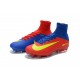 Nike Mercurial Superfly 5 FG Nuove Scarpe Calcio Rosso Blu Giallo