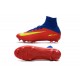 Nike Mercurial Superfly 5 FG Nuove Scarpe Calcio Rosso Blu Giallo