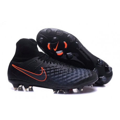 Scarpe da Calcio Nuovo Nike Magista Obra II FG Nero Arancio