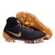 Scarpe da Calcio Nuovo Nike Magista Obra II FG Nero Oro