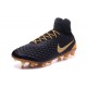 Scarpe da Calcio Nuovo Nike Magista Obra II FG Nero Oro