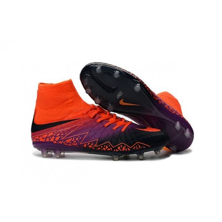 Scarpa da Calcio Nuovo Nike Hypervenom Phantom 2 FG ACC Arancio Viola Nero