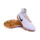 Scarpe da Calcio Nuovo Nike Magista Obra II FG Bianco Oro