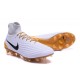 Scarpe da Calcio Nuovo Nike Magista Obra II FG Bianco Oro