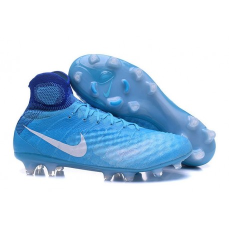 Nike Magista Obra 2 FG Scarpa da Calcio Uomo Blu Bianco