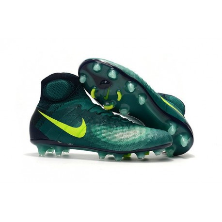 Nike Magista Obra 2 FG Scarpa da Calcio Uomo Verde Giallo