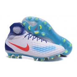 Nike Magista Obra 2 FG Scarpa da Calcio Uomo Bianco Blu Rosso