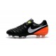 Nike Tiempo Legend 6 FG Scarpa da Calcio Uomo Nero Arancio Bianco