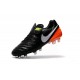 Nike Tiempo Legend 6 FG Scarpa da Calcio Uomo Nero Arancio Bianco