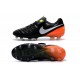 Nike Tiempo Legend 6 FG Scarpa da Calcio Uomo Nero Arancio Bianco