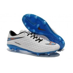 Nike Hypervenom Phantom FG ACC Uomo Scarpe da Calcetto Bianco/ Laguna Blu/ Cremise