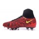 Scarpa da Calcio per Terreni duri Nike Magista Obra II FG Rosso Nero Giallo