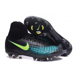 Scarpa da Calcio per Terreni duri Nike Magista Obra II FG Nero Blu