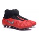 Scarpa da Calcio per Terreni duri Nike Magista Obra II FG Rosso Bianco