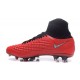 Scarpa da Calcio per Terreni duri Nike Magista Obra II FG Rosso Bianco