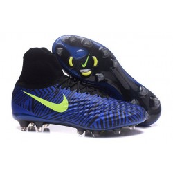 Scarpa da Calcio per Terreni duri Nike Magista Obra II FG Blu Giallo