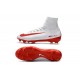 Nike Scarpa da Calcio Mercurial Superfly V FG ACC Uomo Bianco Rosso