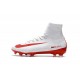 Nike Scarpa da Calcio Mercurial Superfly V FG ACC Uomo Bianco Rosso