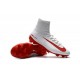 Nike Scarpa da Calcio Mercurial Superfly V FG ACC Uomo Bianco Rosso