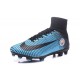 Nuovo Nike Mercurial Superfly 5 FG Scarpe da Calcio Manchester City FC Blu Nero