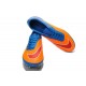 Nike Hypervenom Phantom FG ACC Uomo Scarpe da Calcetto Rifrangenti Arancio Rosso Blu
