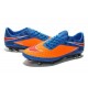 Nike Hypervenom Phantom FG ACC Uomo Scarpe da Calcetto Rifrangenti Arancio Rosso Blu