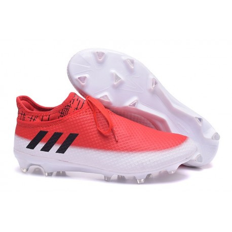 Scarpe da Calcio adidas Messi 16+ Pureagility FG Rosso Nero Bianco