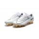 Nike Mercurial Vapor Vitórias XI FG Scarpini da Calcio Bianco Oro