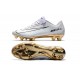 Nike Mercurial Vapor Vitórias XI FG Scarpini da Calcio Bianco Oro