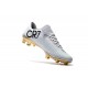 Nike Mercurial Vapor Vitórias XI FG Scarpini da Calcio Bianco Oro