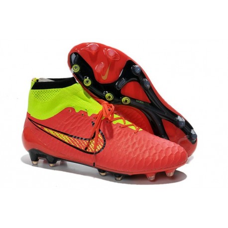 Scarpe da Calcio Uomo Nike Magista Obra FG Rosso Oro Volt