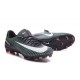 Nuovo Scarpa da Calcio Nike Mercurial Vapor 11 FG Nero Bianco Verde