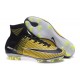 Nuovo Nike Mercurial Superfly 5 FG Scarpe da Calcio Nero Giallo Bianco