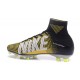 Nuovo Nike Mercurial Superfly 5 FG Scarpe da Calcio Nero Giallo Bianco