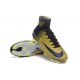 Nuovo Nike Mercurial Superfly 5 FG Scarpe da Calcio Nero Giallo Bianco