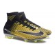 Nuovo Nike Mercurial Superfly 5 FG Scarpe da Calcio Nero Giallo Bianco