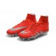 Nike HyperVenom Phantom II FG - scarpe da calcio terreni compatti - rosso metallico