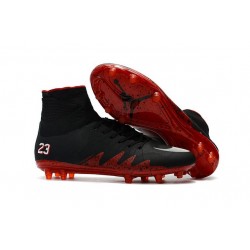 Nike HyperVenom Phantom II FG - scarpe da calcio terreni compatti -Neymar X Jordan Nero Rosso