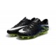 Neymar Nuovo 2017 Calcio Scarpe Nike Hypervenom Phinish FG Nero Verde