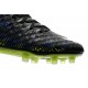 Neymar Nuovo 2017 Calcio Scarpe Nike Hypervenom Phinish FG Nero Verde