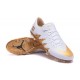 Neymar X Jordan NJR Calcio Scarpe Nike Hypervenom Phinish FG Bianco Oro