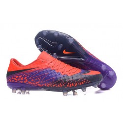 Neymar Nuovo 2017 Calcio Scarpe Nike Hypervenom Phinish FG Viola Rosso
