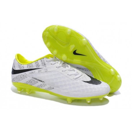 Nike Hypervenom Phantom FG ACC Neymar Scarpe da Calcetto Rifrangenti Bianco Nero