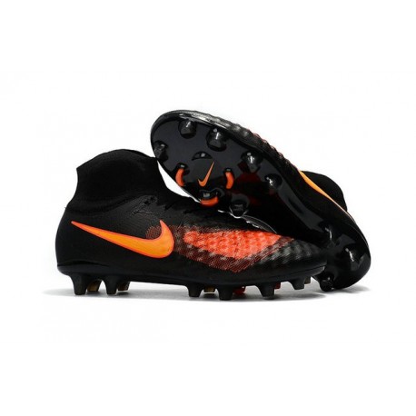 Nike Magista Obra 2 FG Nuove Scarpe da Calcio Nero Arancio