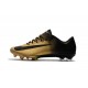 Nuovo Scarpa da Calcio Nike Mercurial Vapor 11 FG Nero Oro