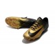 Nuovo Scarpa da Calcio Nike Mercurial Vapor 11 FG Nero Oro