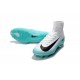 Nike Scarpa Calcio Uomo 2017 Mercurial Superfly V FG ACC Bianco Blu Nero